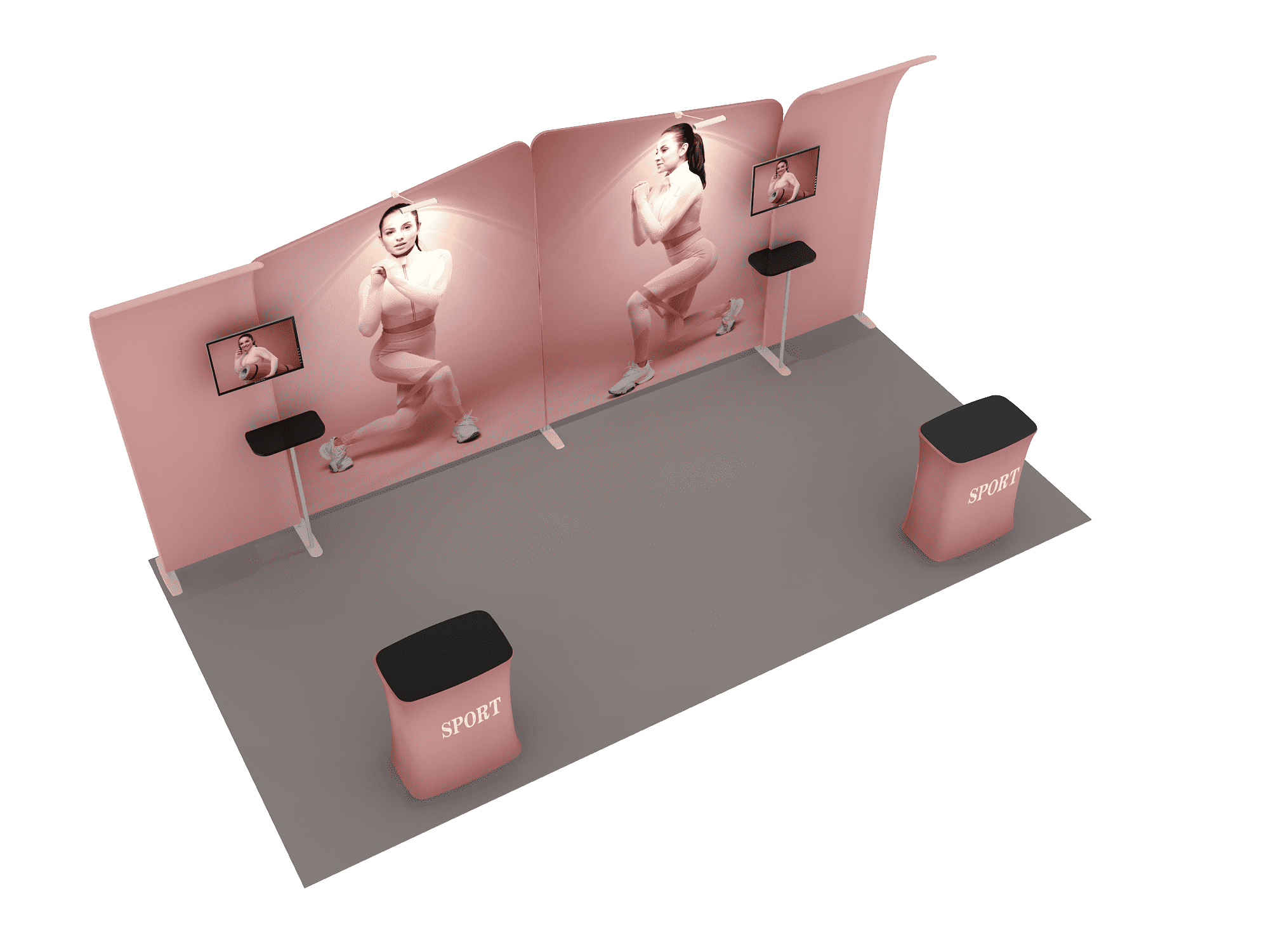 Mobile displays flexible exhibition systems 6m - Model 3