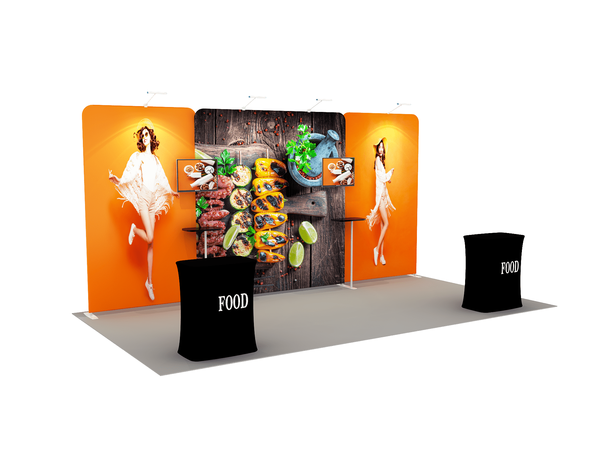 Portable exhibition display 6m - Model 4