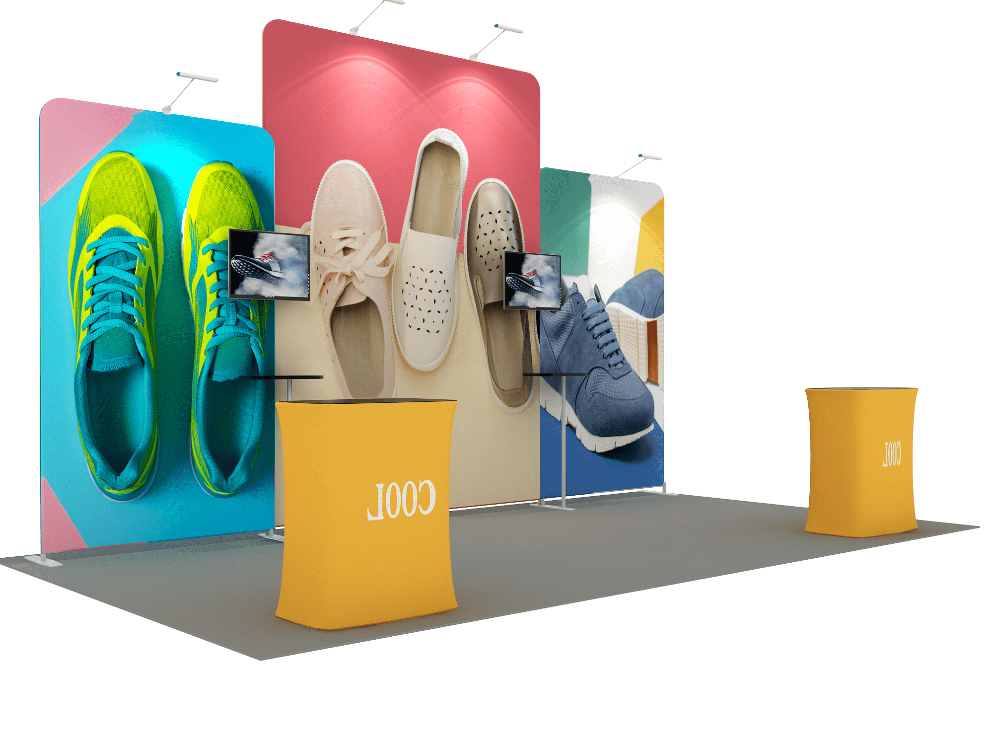 20ft Portable trade show displays Model 5