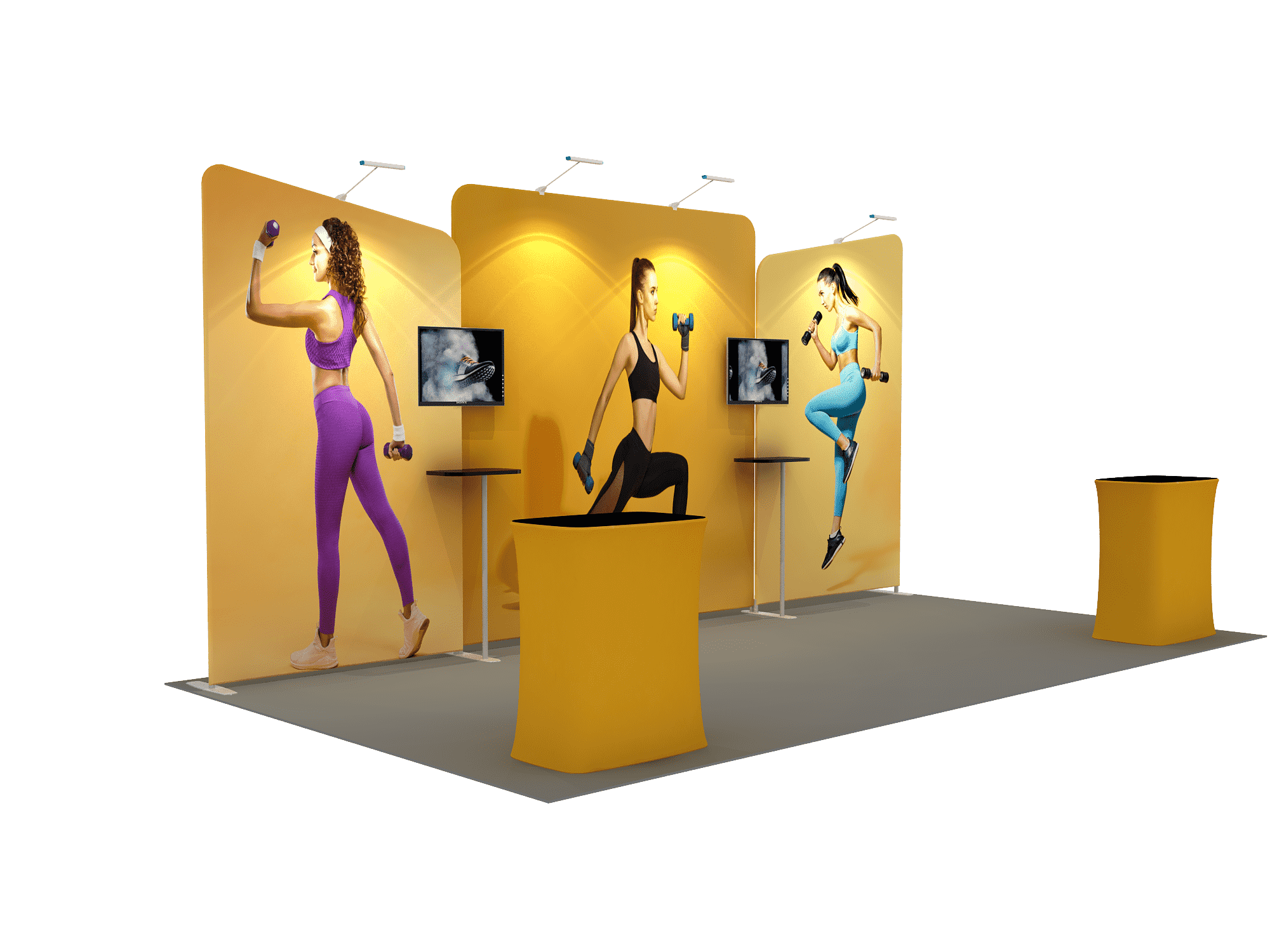 Portable exhibition display 6m - Model 6