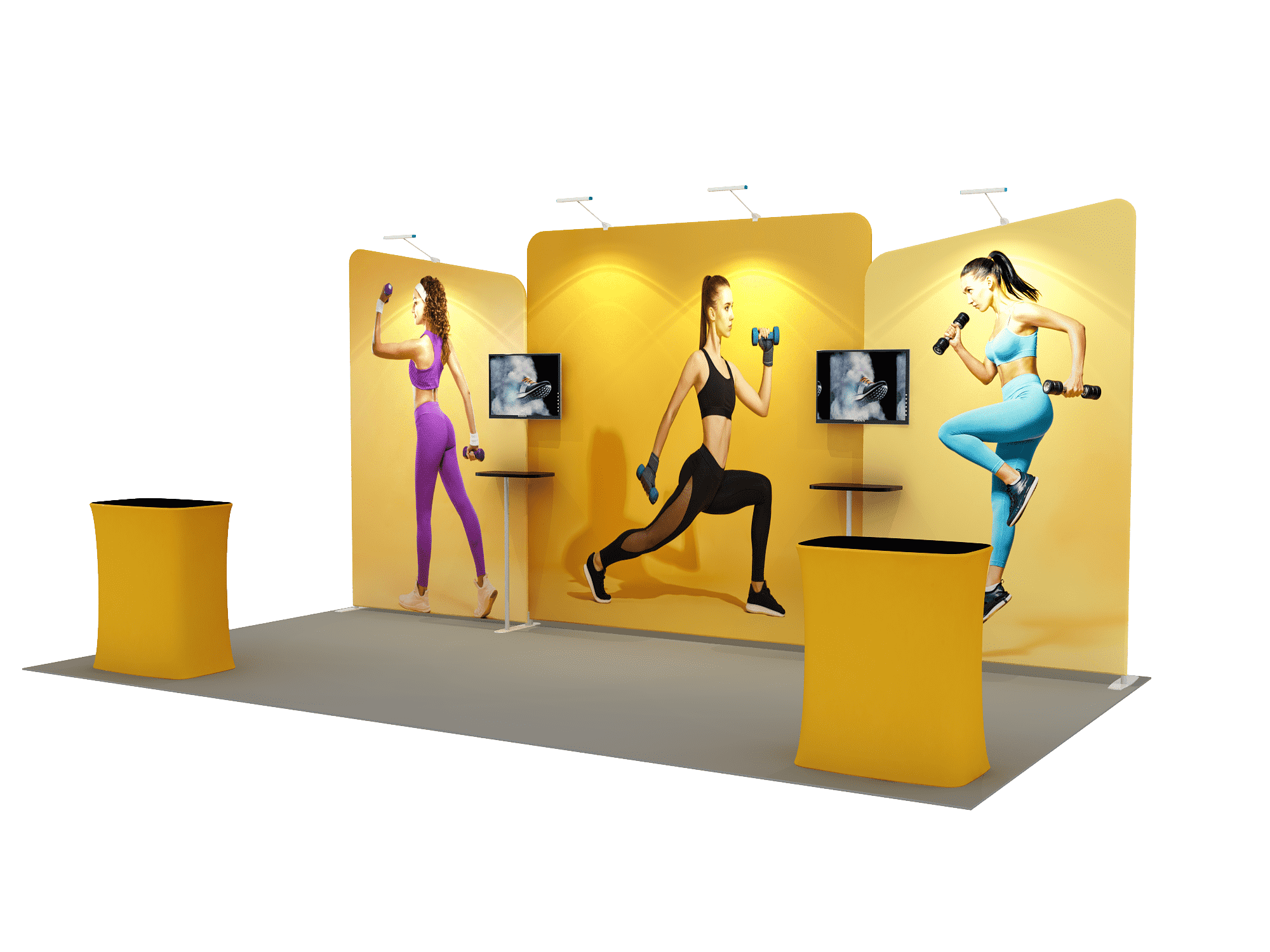 Portable exhibition display 6m - Model 6