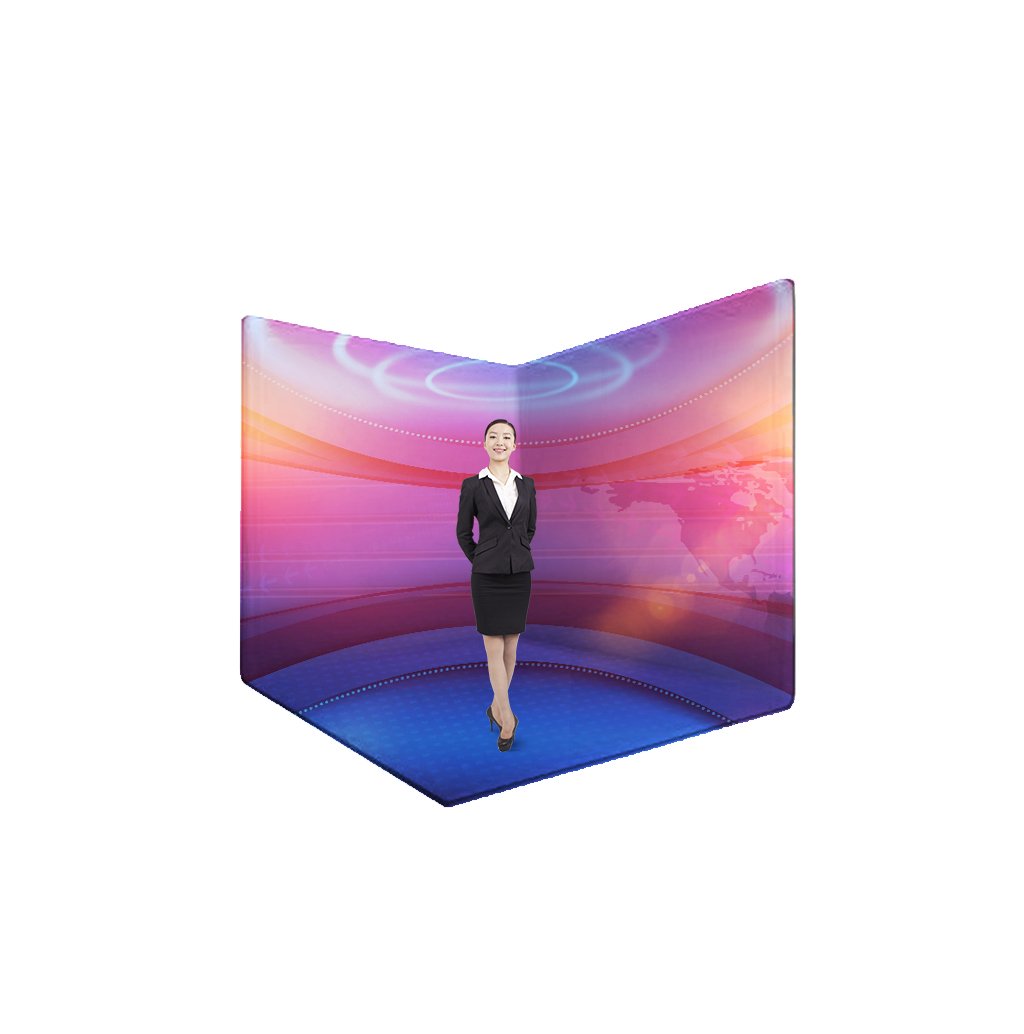 Custom printed exhibition stand (covers 2 walls)