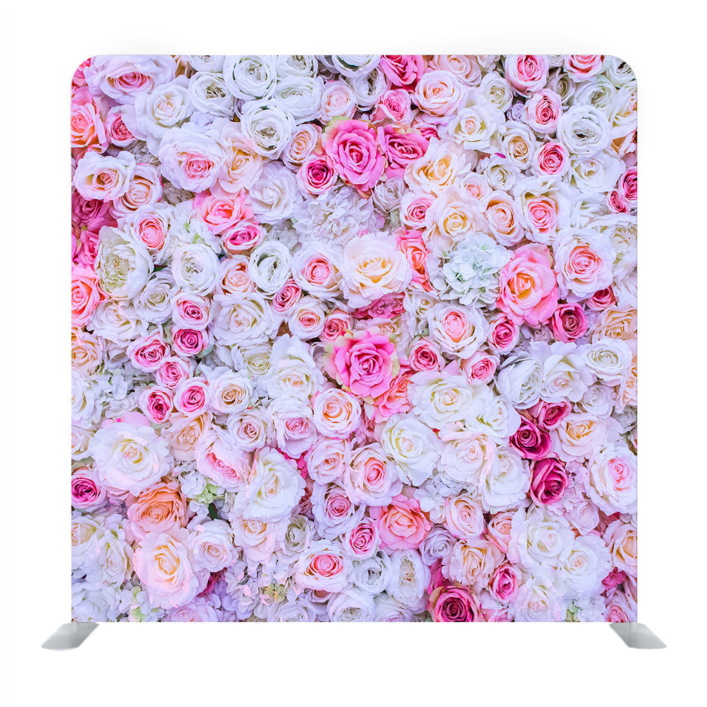 Background Of Pink Orange And Peach Roses Media Wall
