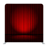 Background With Red Velvet Curtain And Spotlight Media Wall