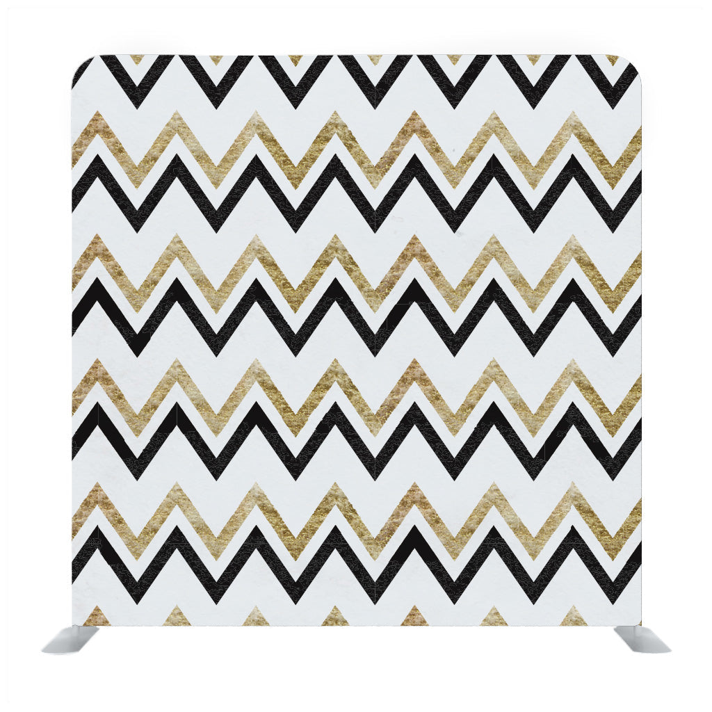 Black and Gold Zigzag chevron Backdrop