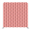 Black And White Little Hearts With Red Background Media Wall