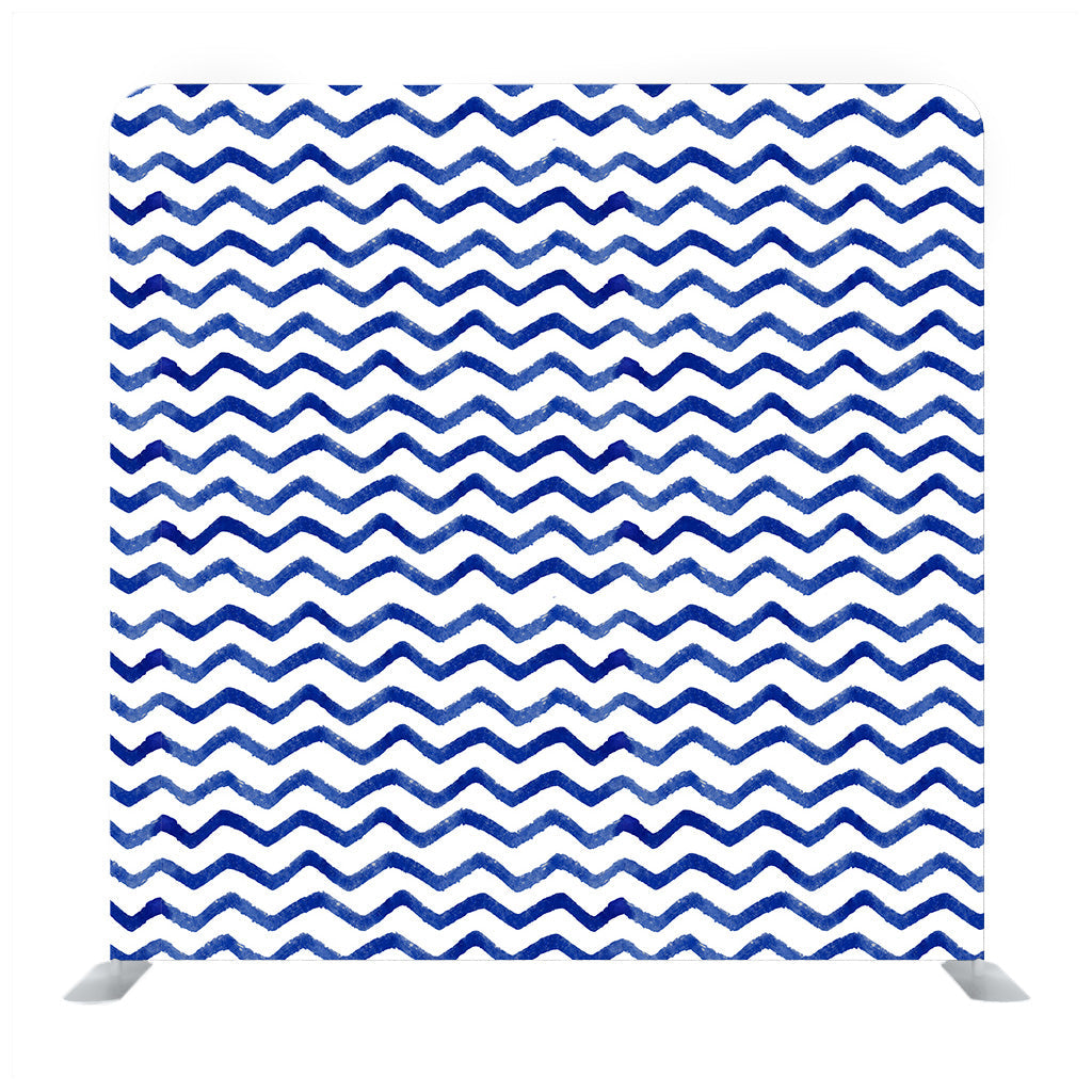 Blue watercolor zigzag pattern Background Backdrop