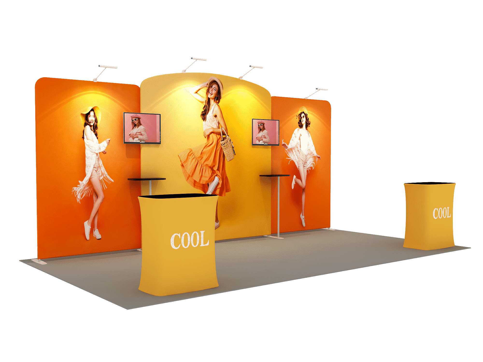 Portable exhibition display 6m - Model 7