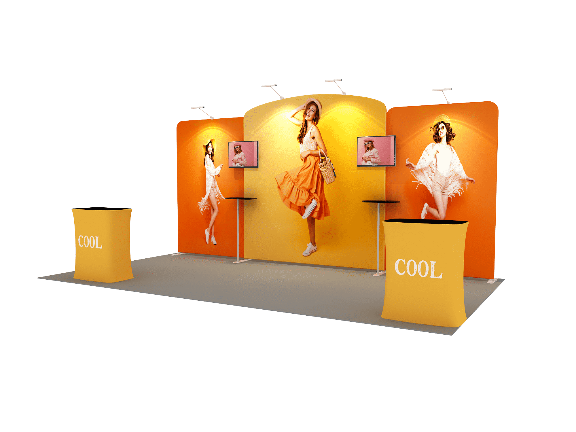 Portable exhibition display 6m - Model 7