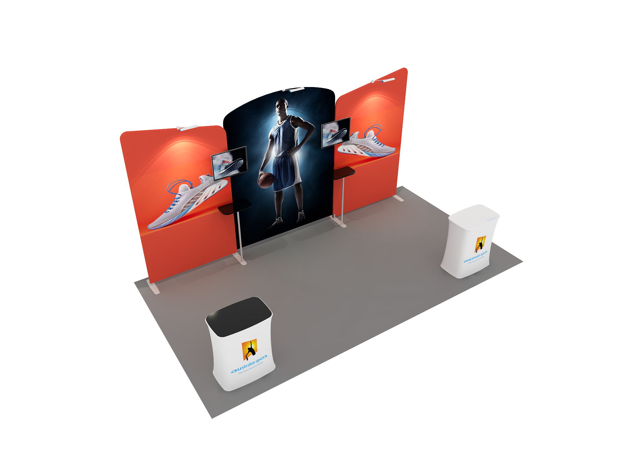 Portable exhibition display 6m - Model 8