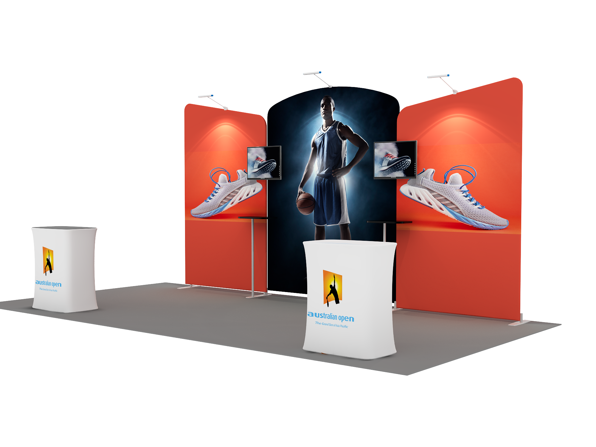 Portable exhibition display 6m - Model 8