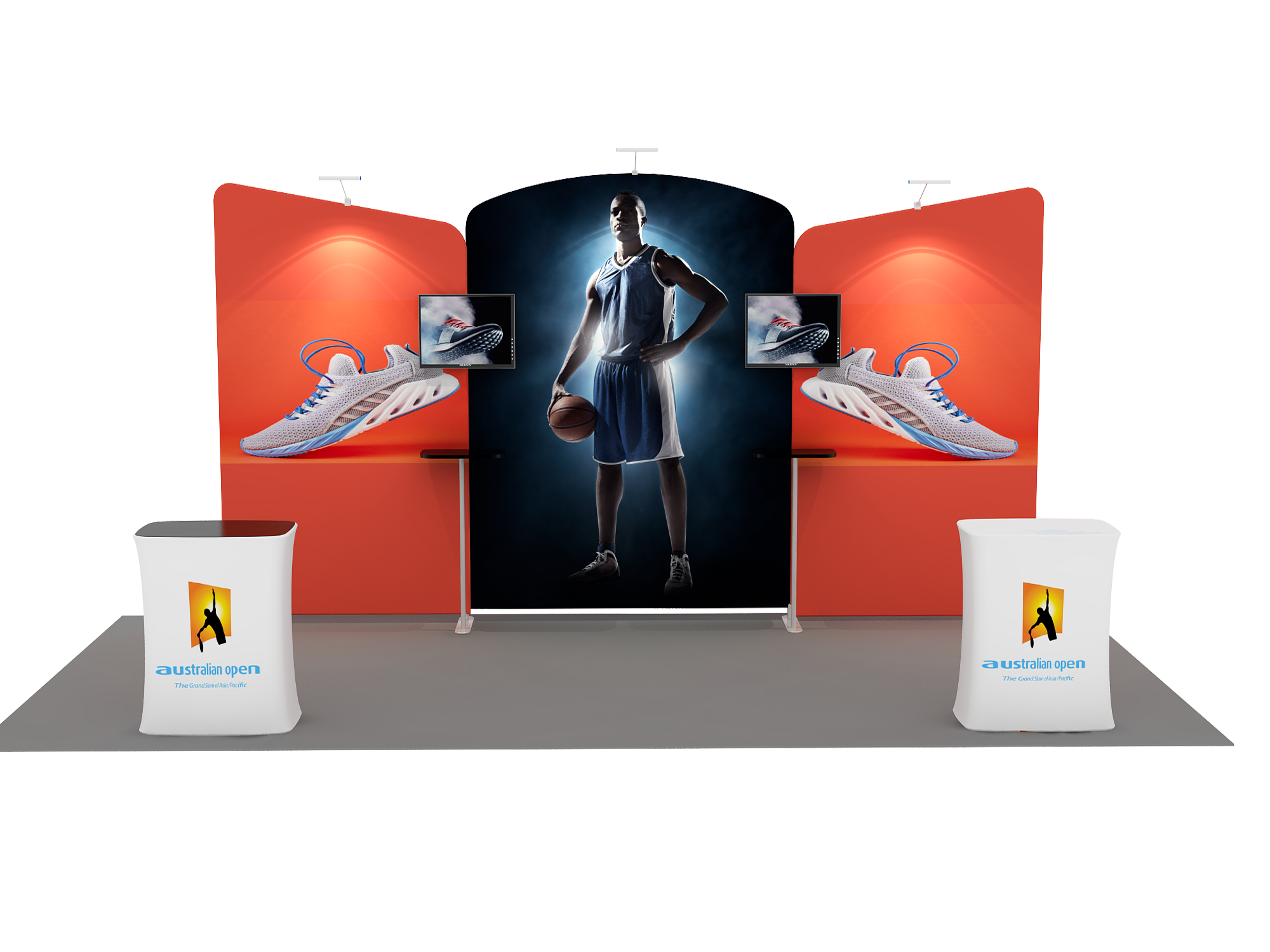 Portable exhibition display 6m - Model 8