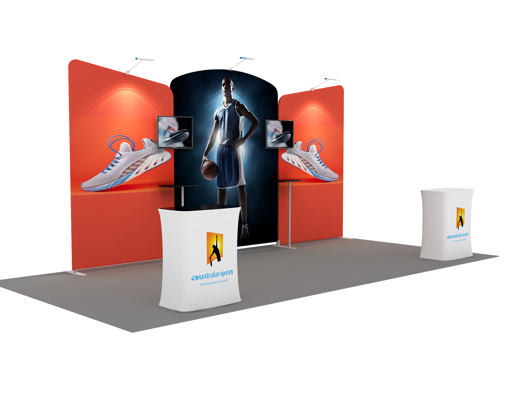 Portable exhibition display 6m - Model 8