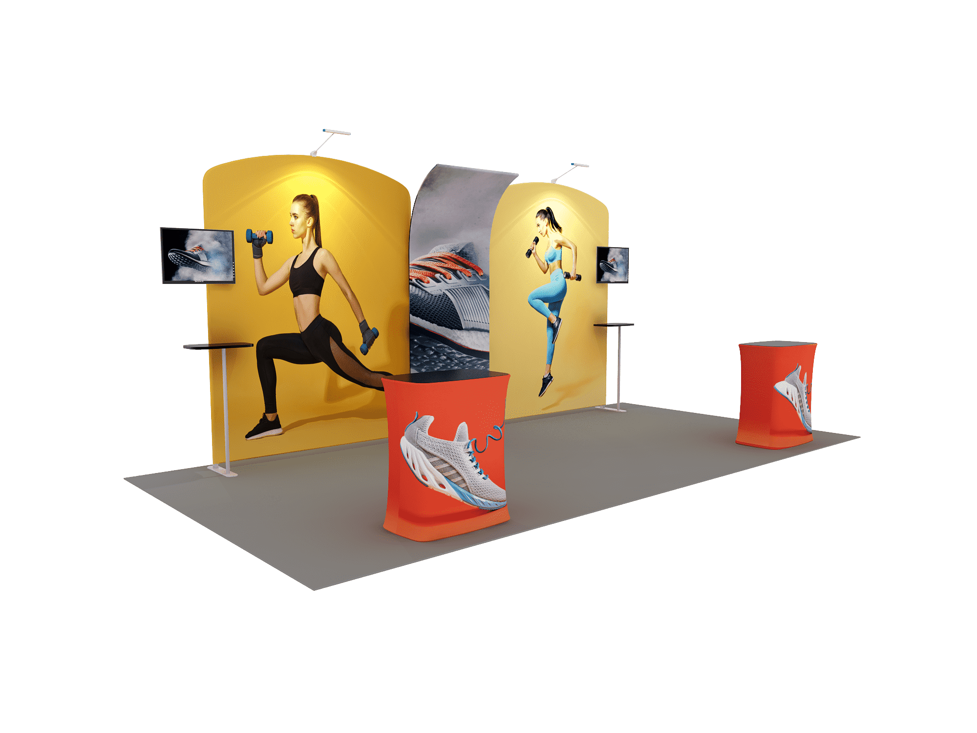 Portable exhibition display 6m - Model 9
