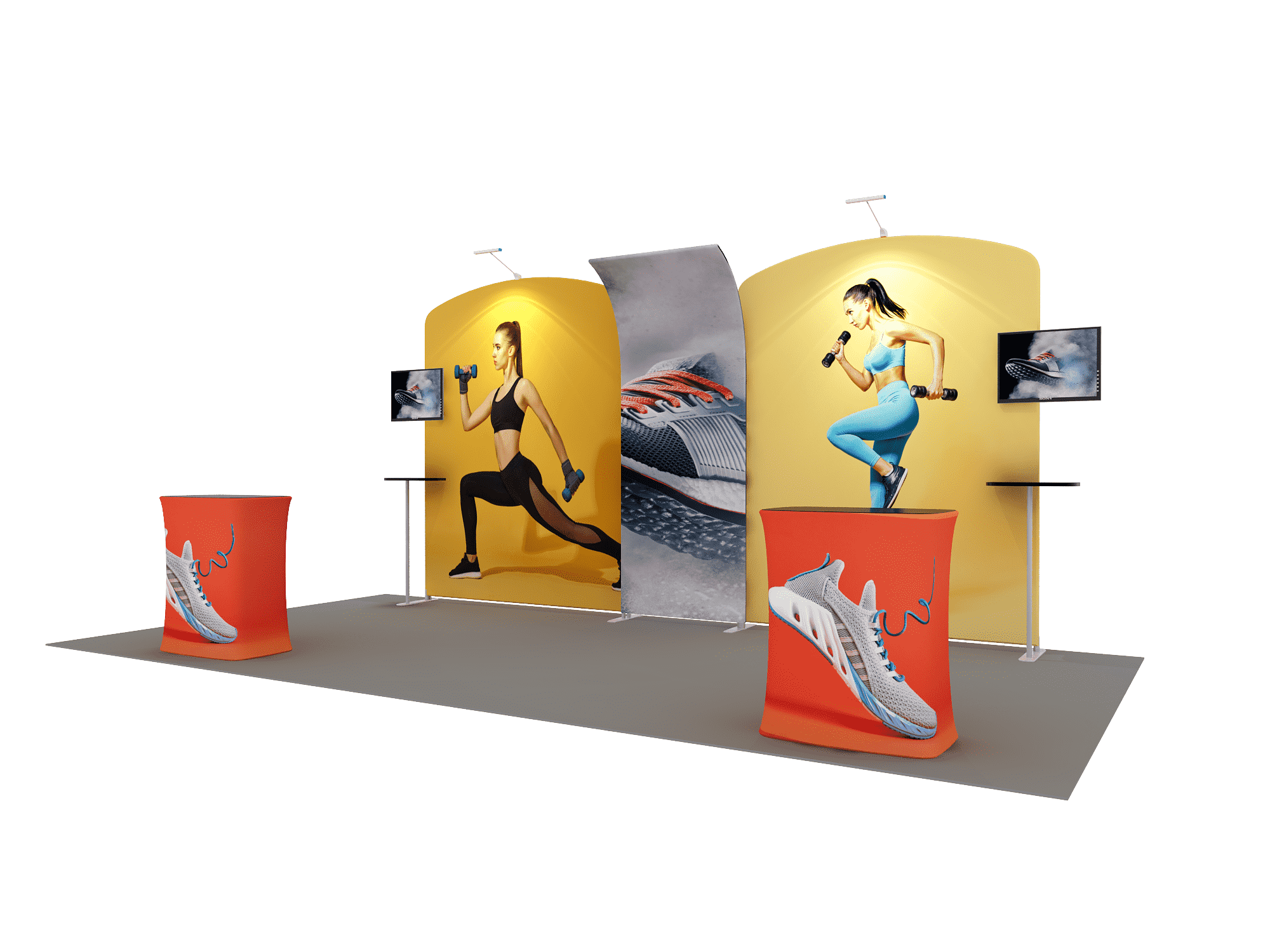 Portable exhibition display 6m - Model 9