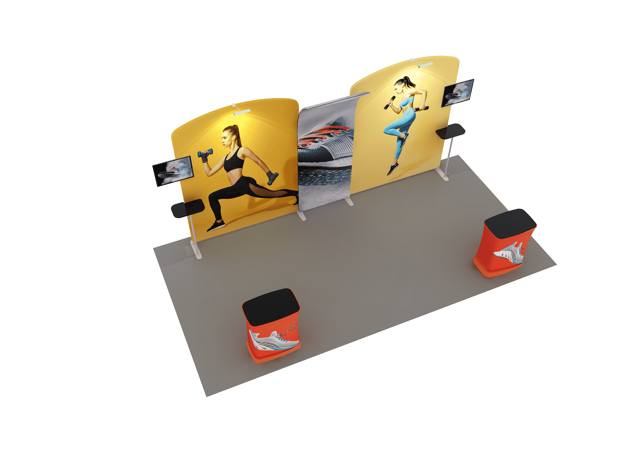 Portable exhibition display 6m - Model 9
