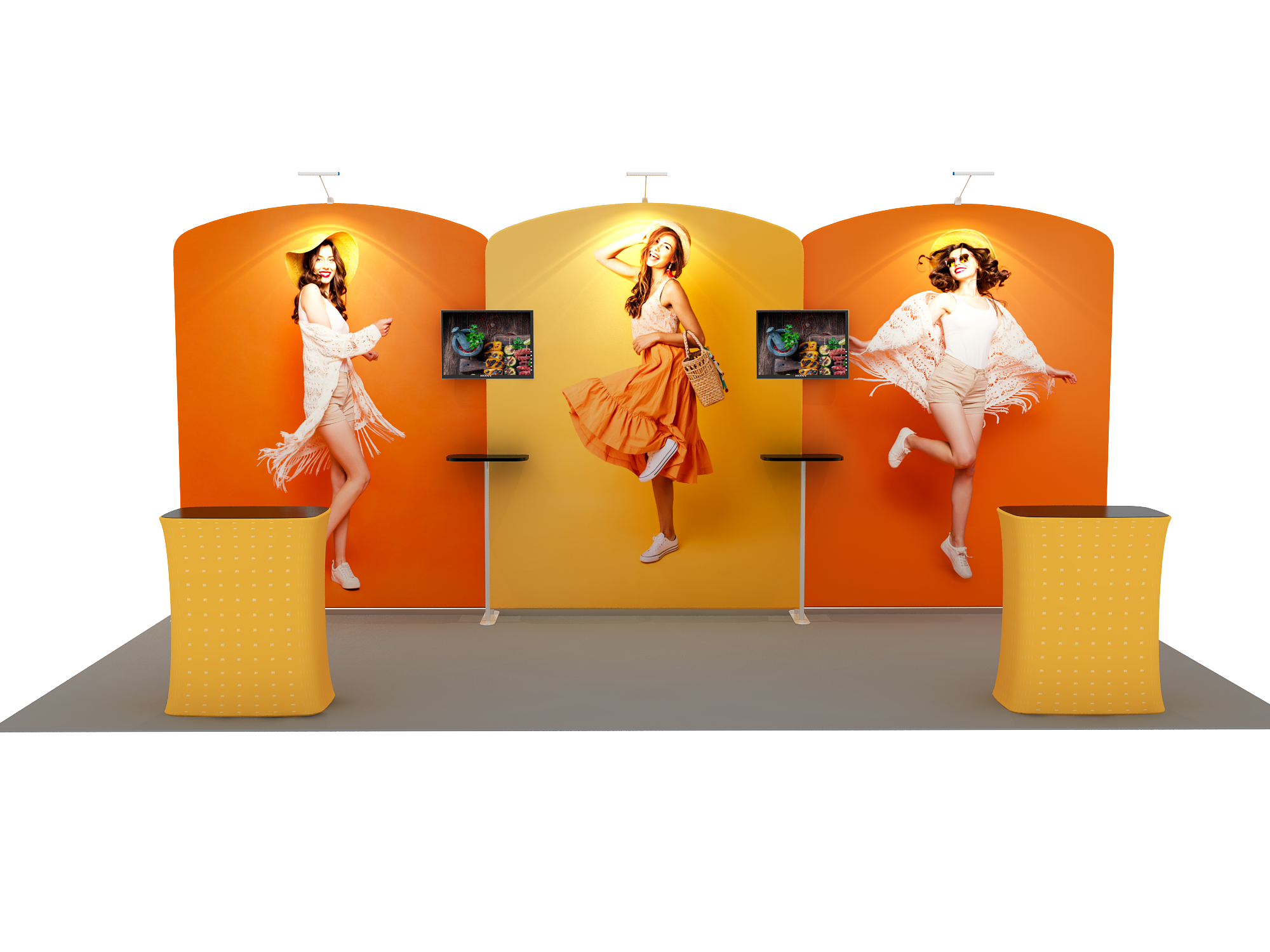 Portable exhibition display 6m - Model 11
