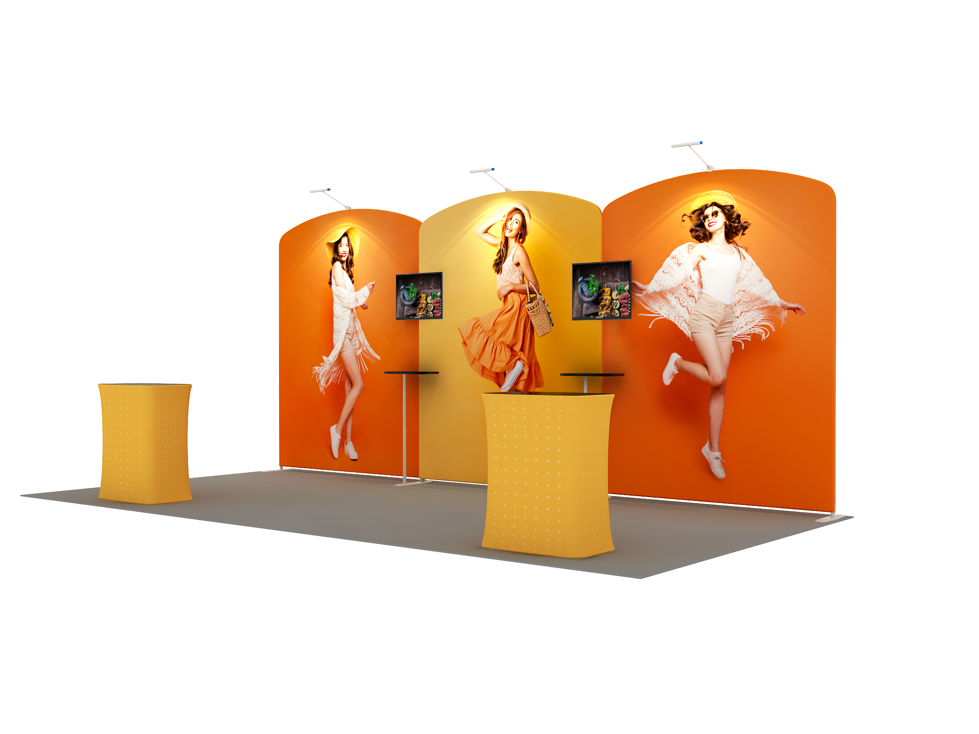 Portable exhibition display 6m - Model 11