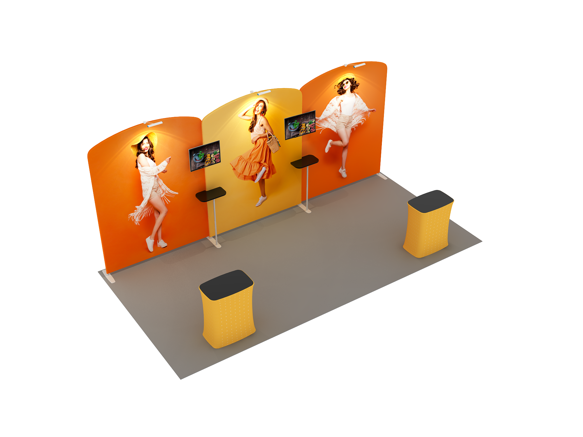 Portable exhibition display 6m - Model 11
