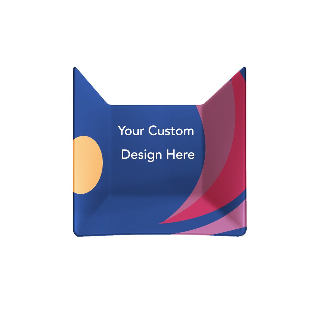 Custom Printed U Shaped Exhibit Booth (covers 3 walls/sides)
