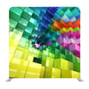 Colorful 3D Cubes Media Wall