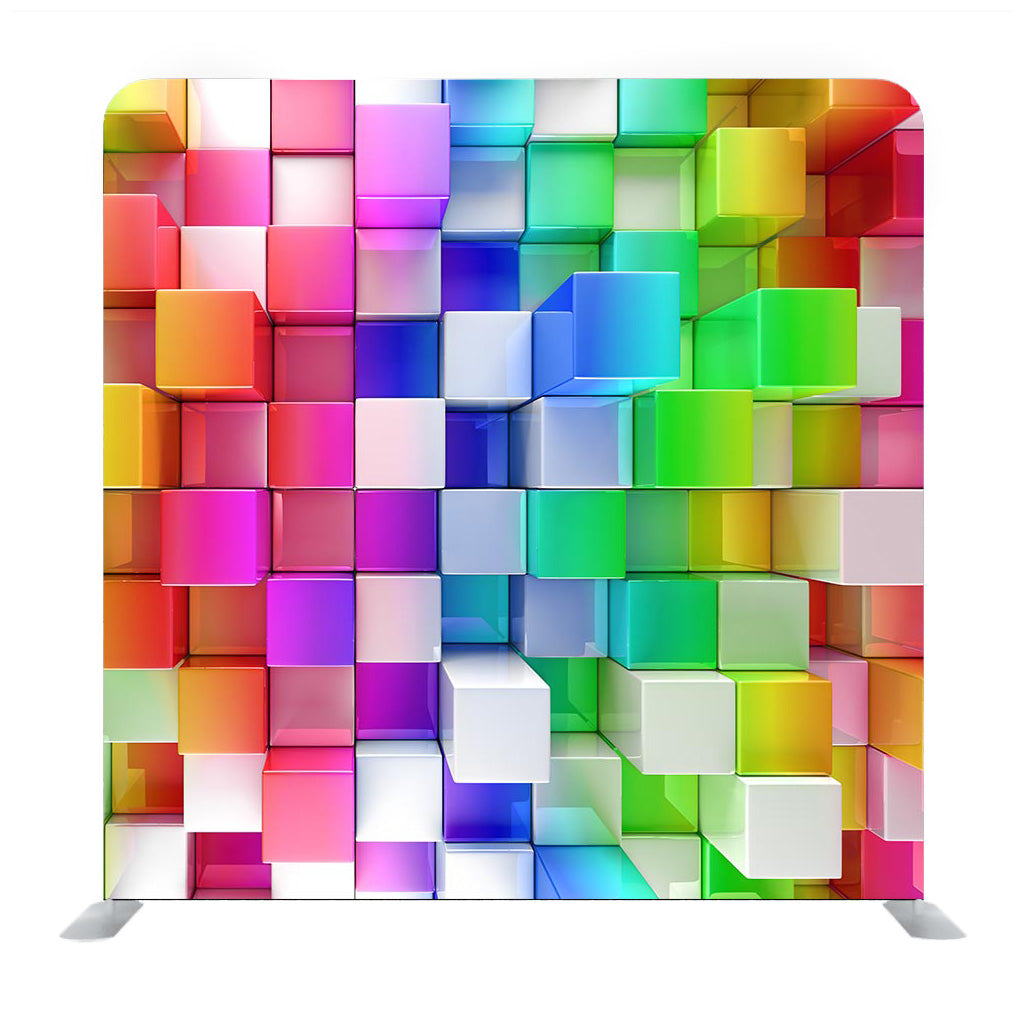 Colorful Blocks Abstract Media Wall