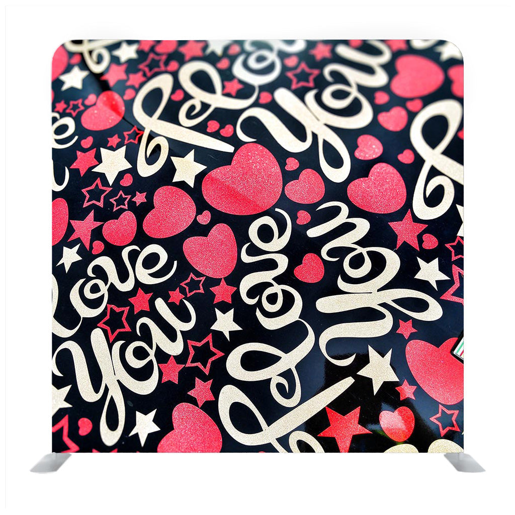 Cute valentine's pattern with hearts Backdrop