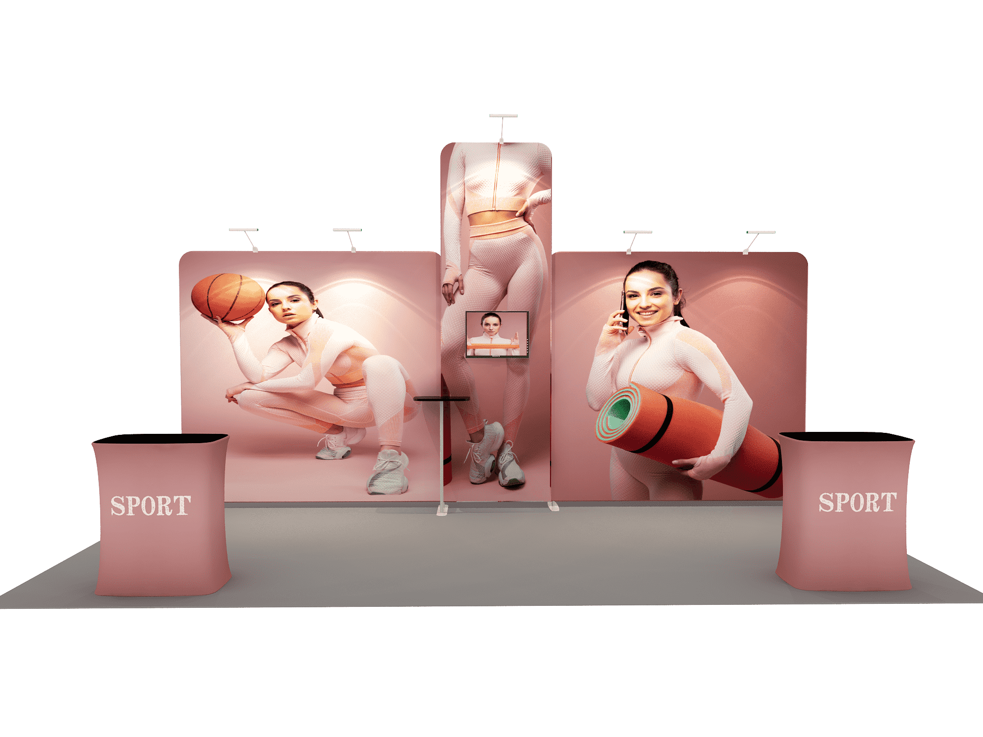 Trade Show Displays - Pop up Backdrop 6m - Model 12