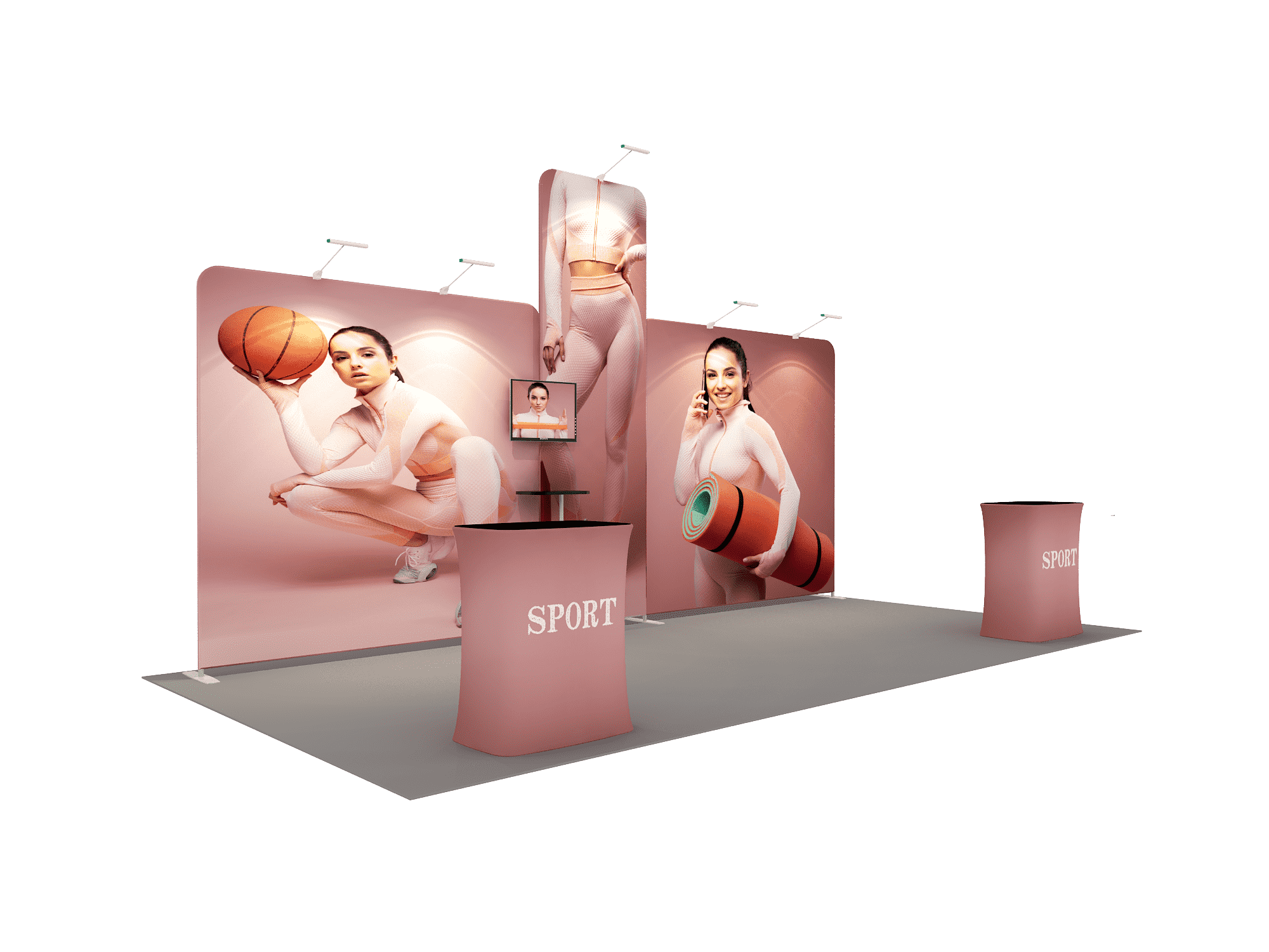 Trade Show Displays - Pop up Backdrop 6m - Model 12