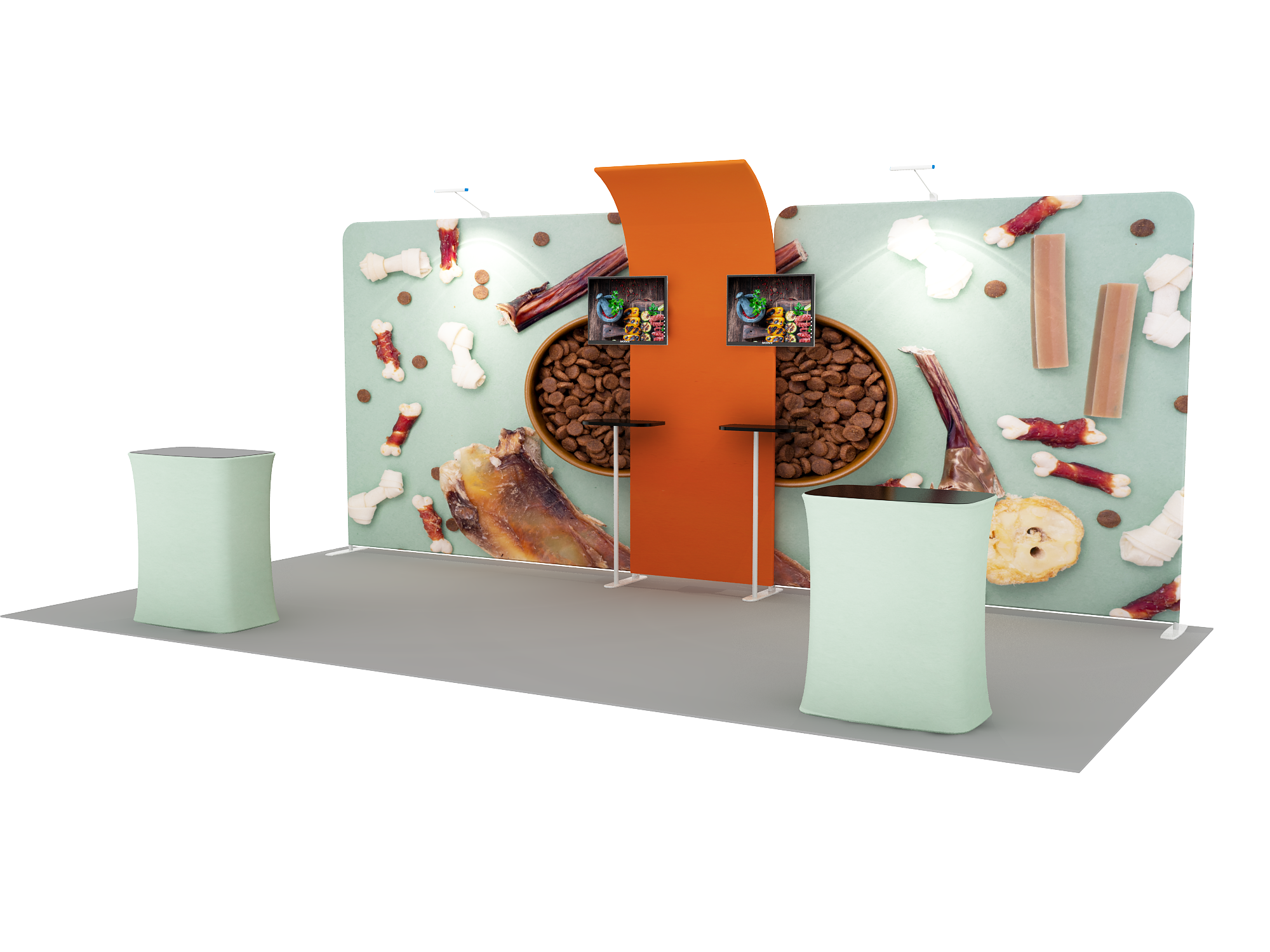 Portable exhibition displays 6m - Model 13