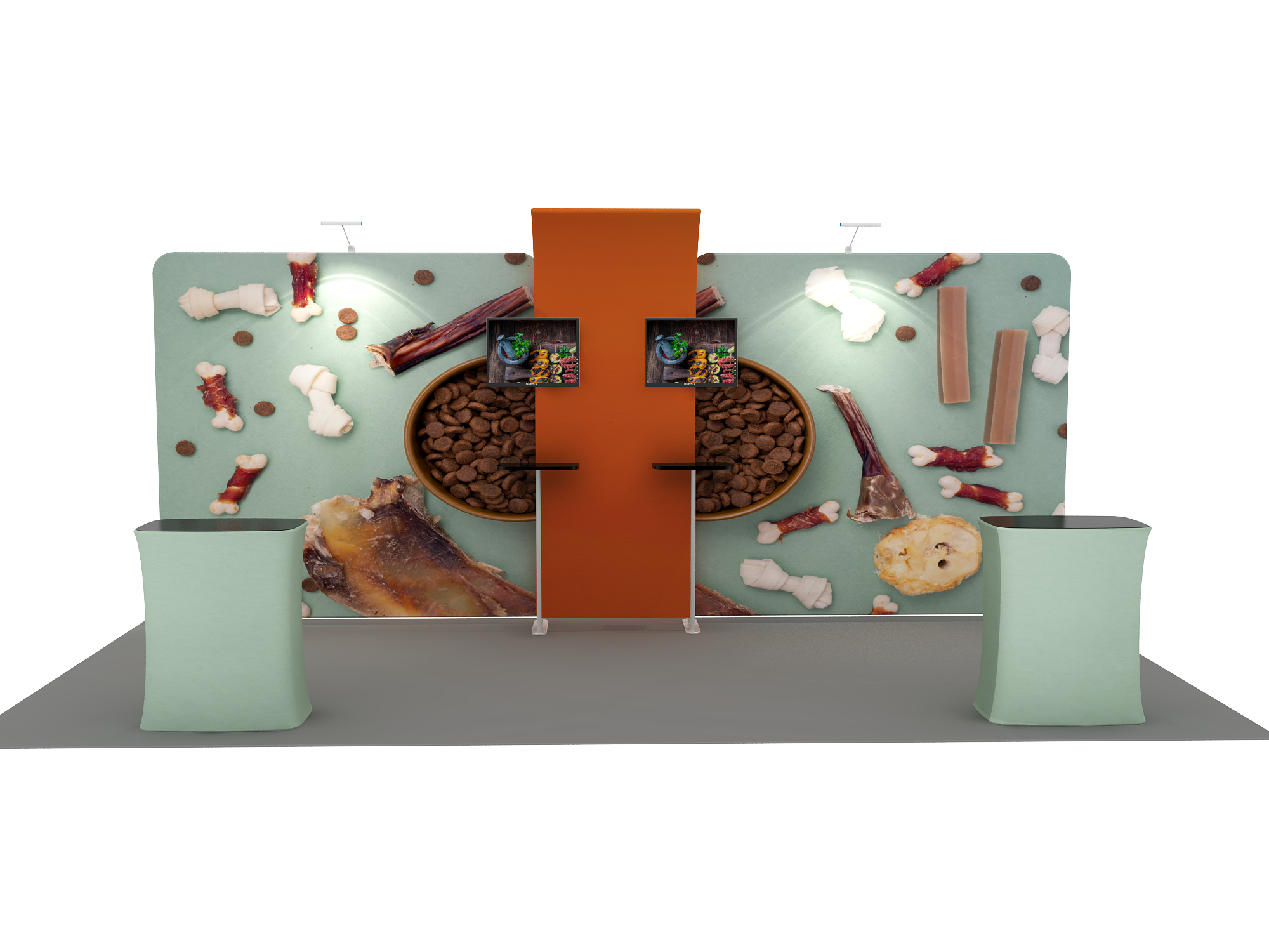 Portable exhibition displays 6m - Model 13