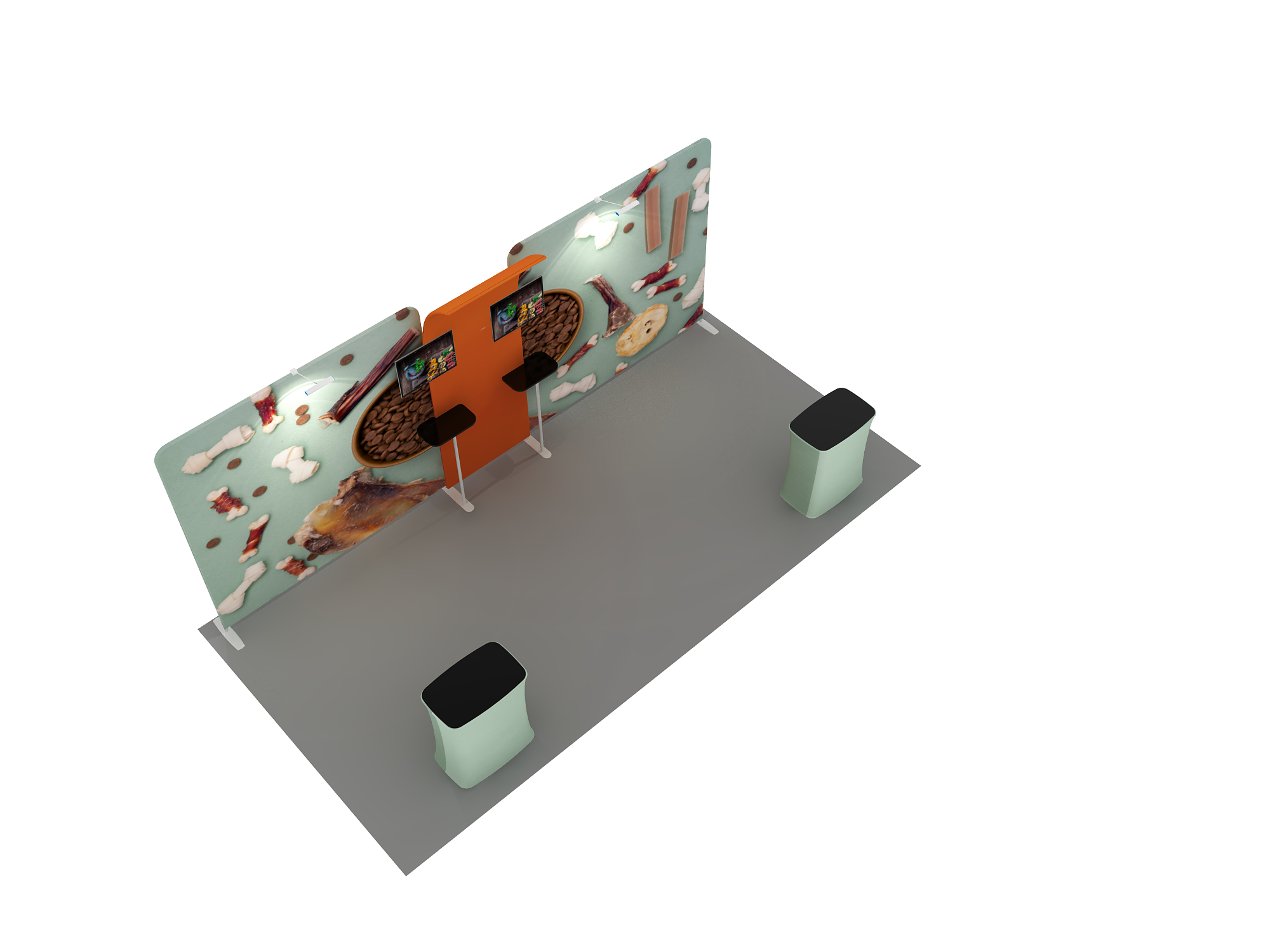 Portable exhibition displays 6m - Model 13