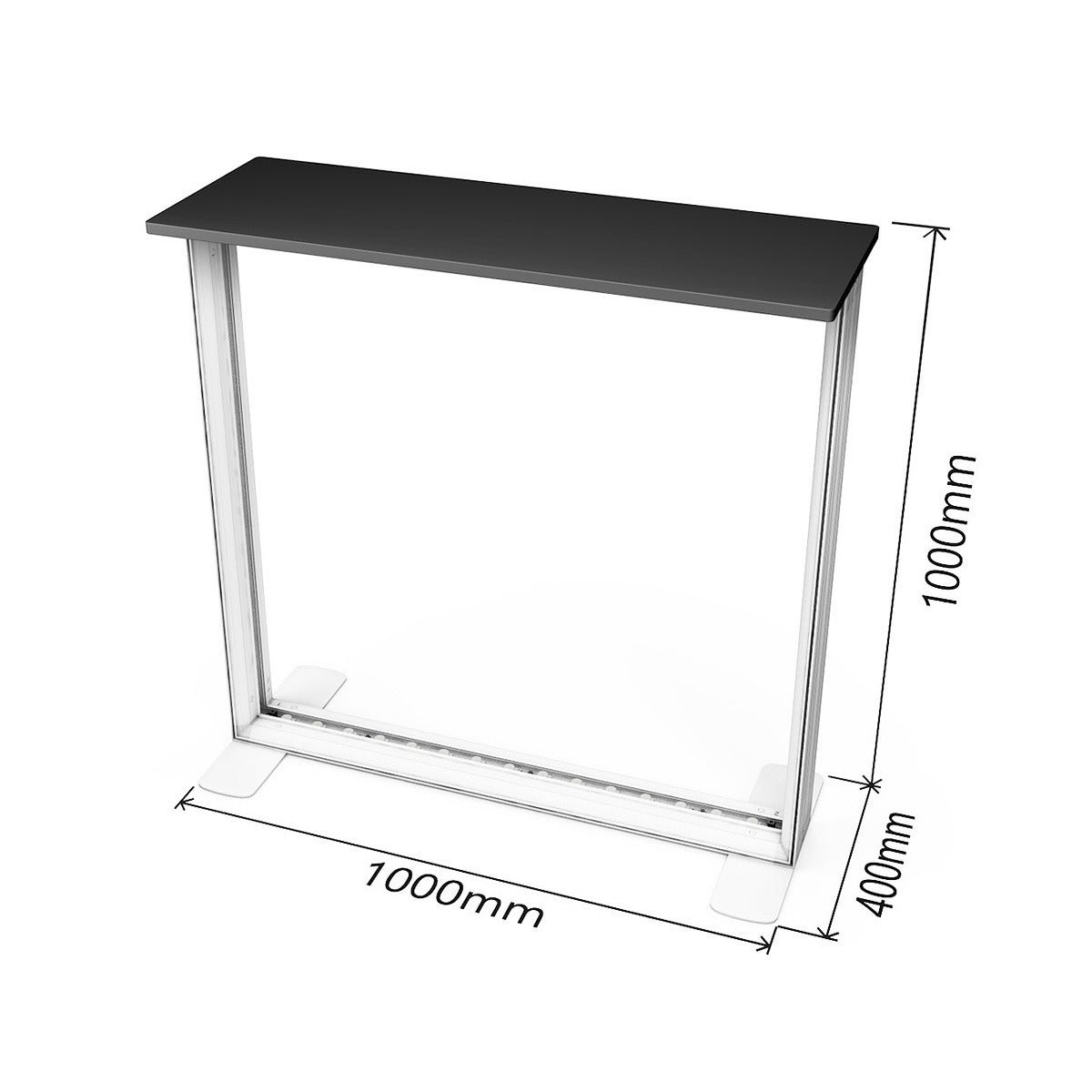 SEG Light Box Display Counter - 1m H