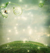 Fantasy Landscape with Small Snail Indelible Print Fabric Backdrop