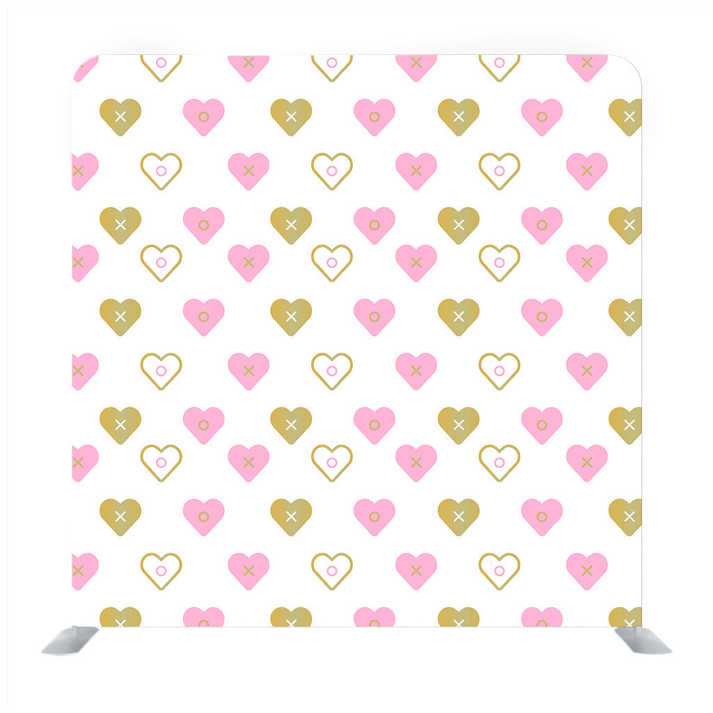 Fine seamless texture of colorful hearts Backdrop