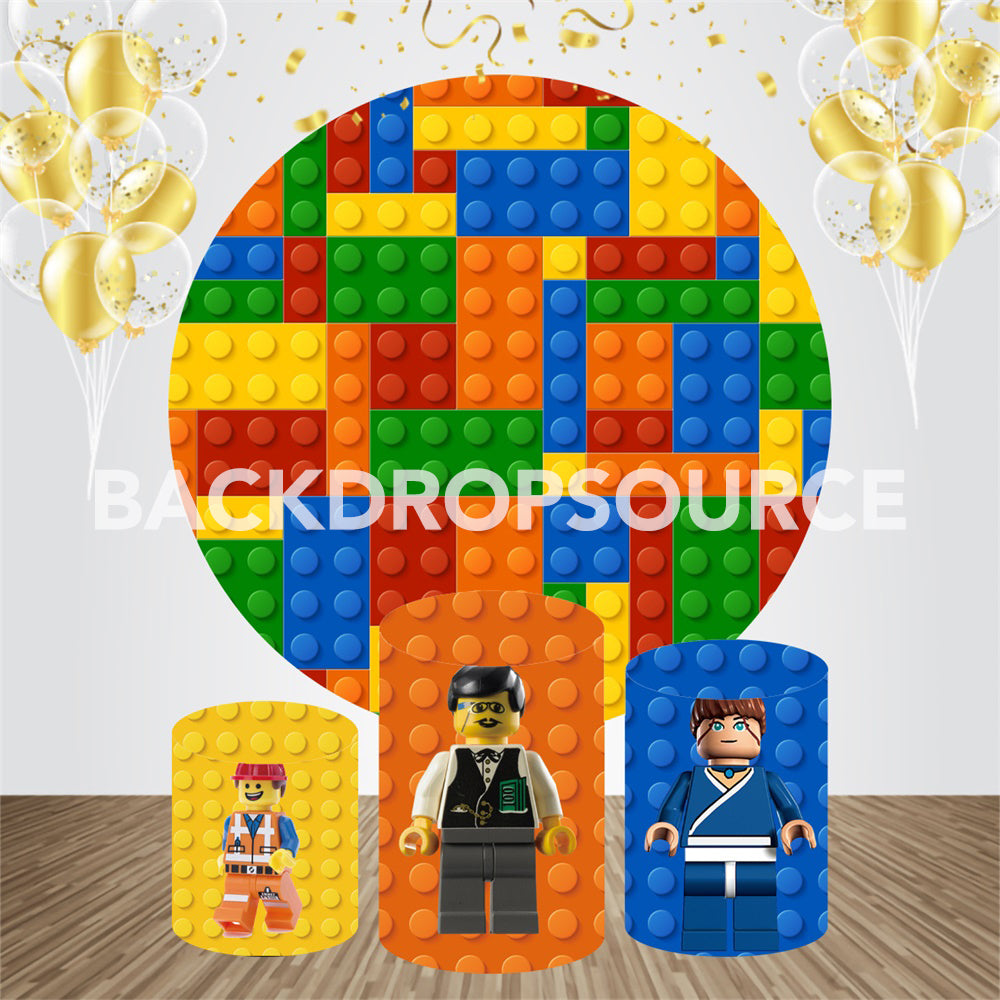 Fictional Character Themed Event Party Round Backdrop Kit