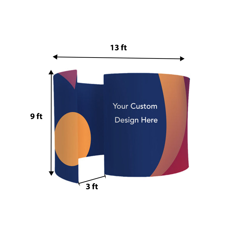 Custom Printed 3 Sided Photobooth Enclosure