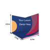 Custom printed exhibition stand (covers 2 walls)