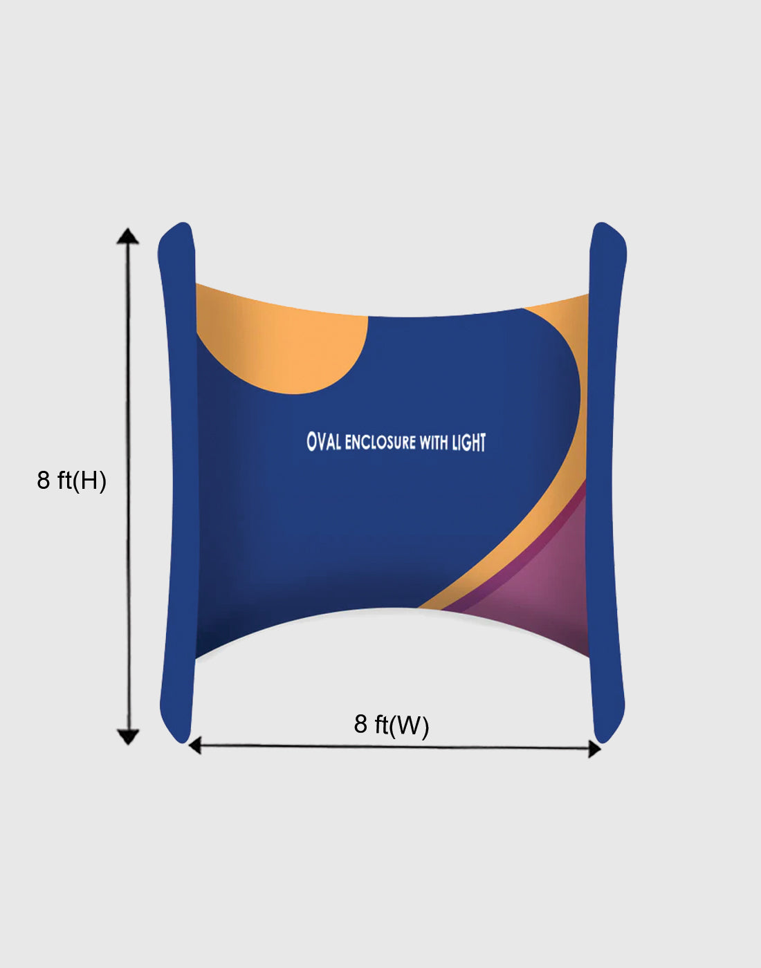 Wide oval door speaker