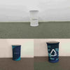 Comptoir d'exposition ovale en tissu (pour podiums et stands d'exposition)