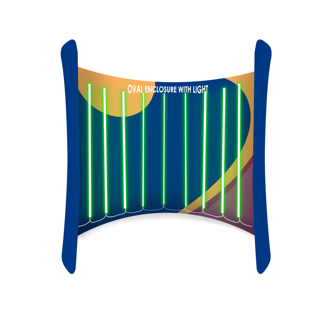 Wide oval door speaker