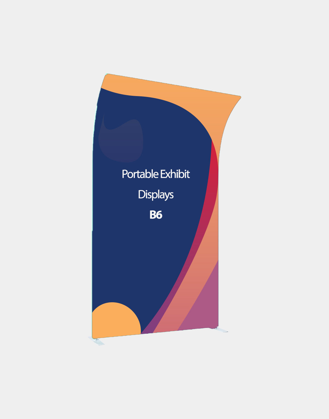 Présentoir d'exposition portable - Incurvé