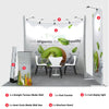Kit d'exposition modulaire en forme de U pour stands de 3m de large
