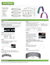 C-shaped stretch fabric arch