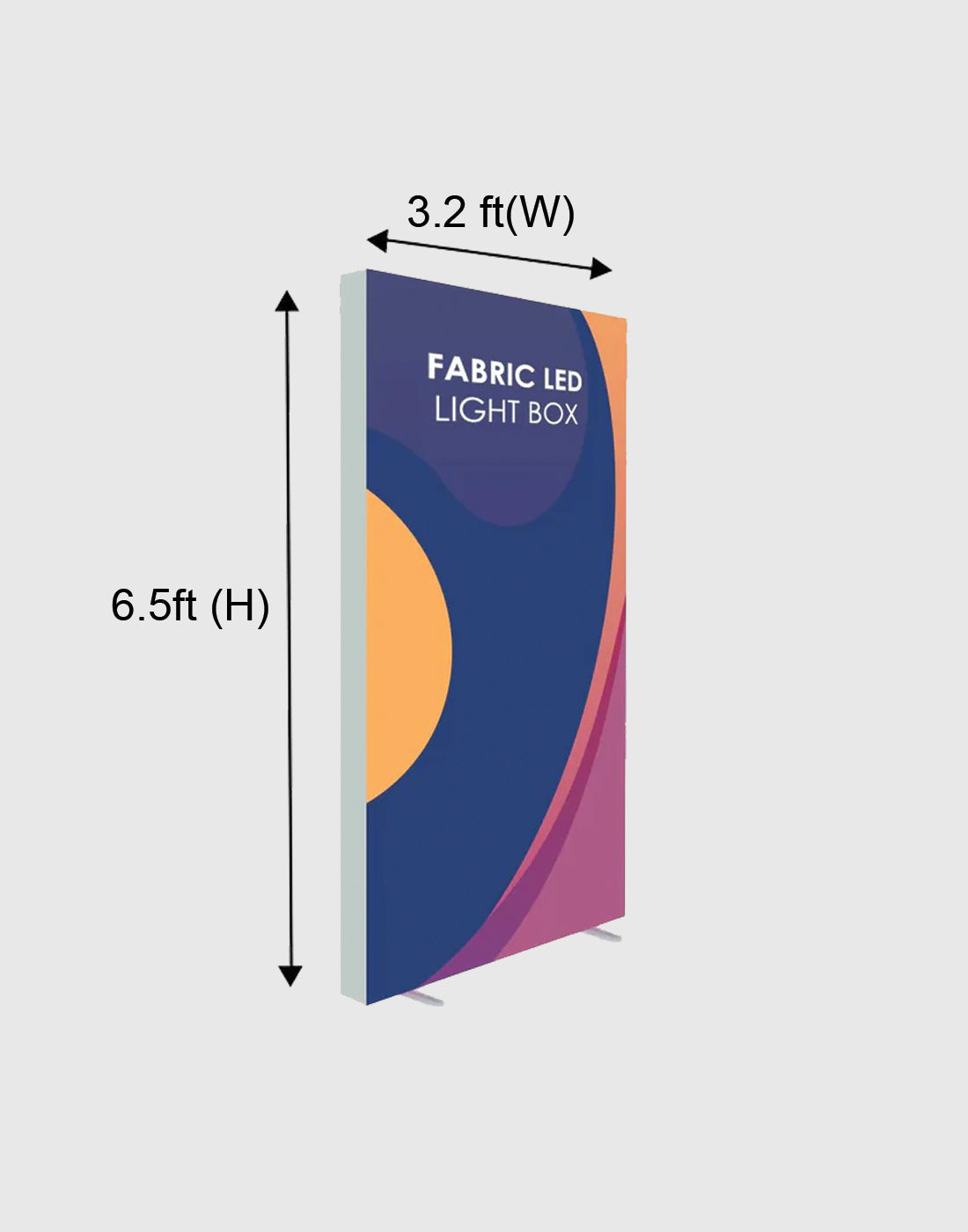 SEG Frameless Fabric Led Light Box Display - 1m W x 2m H