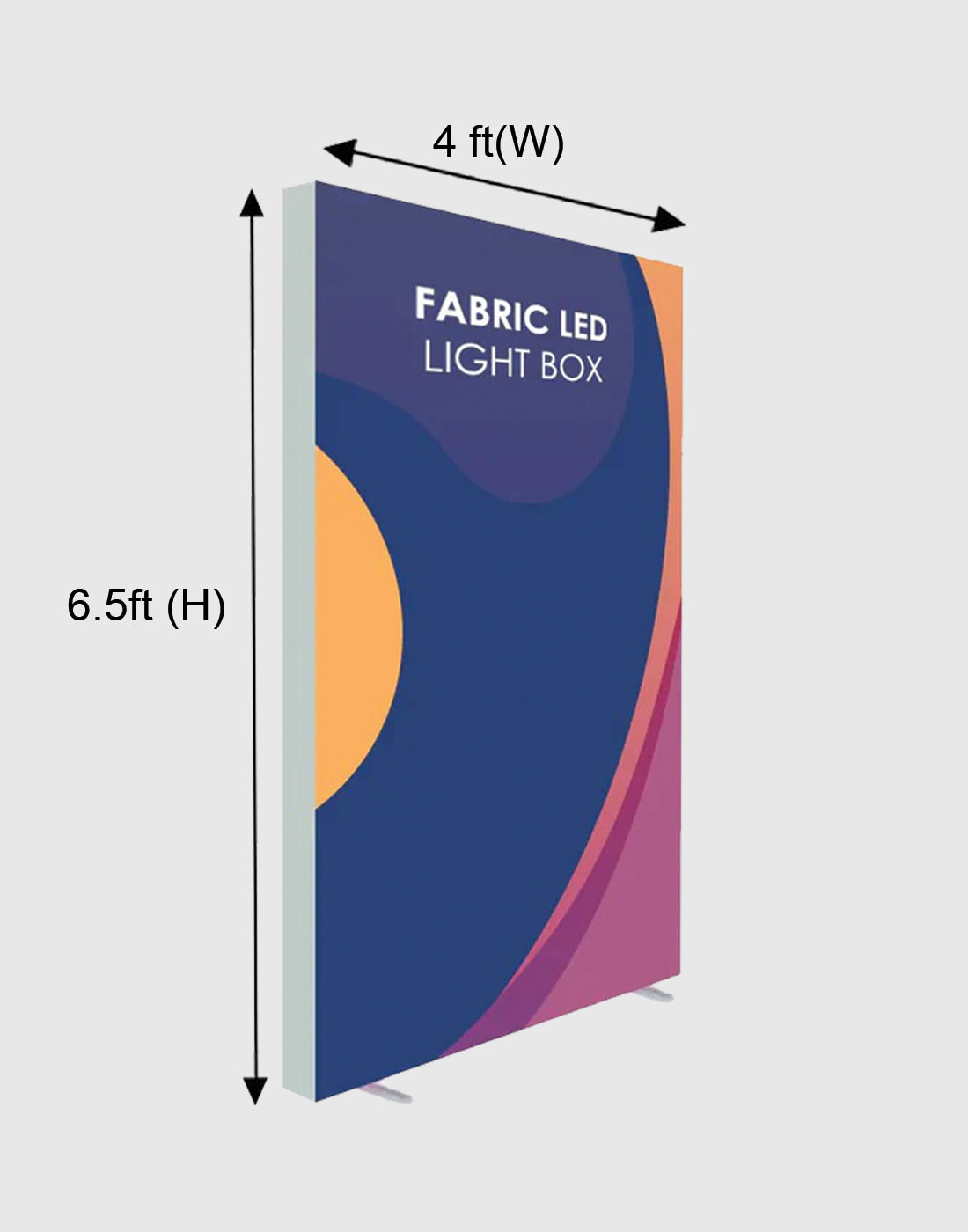 SEG Frameless Fabric Led Light Box Display - 1.2m W x 2m H