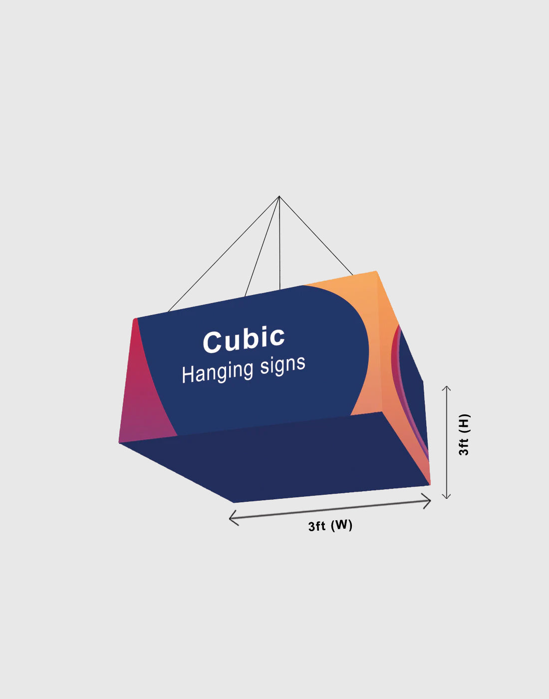 Bannière suspendue Sky Tube Cubic