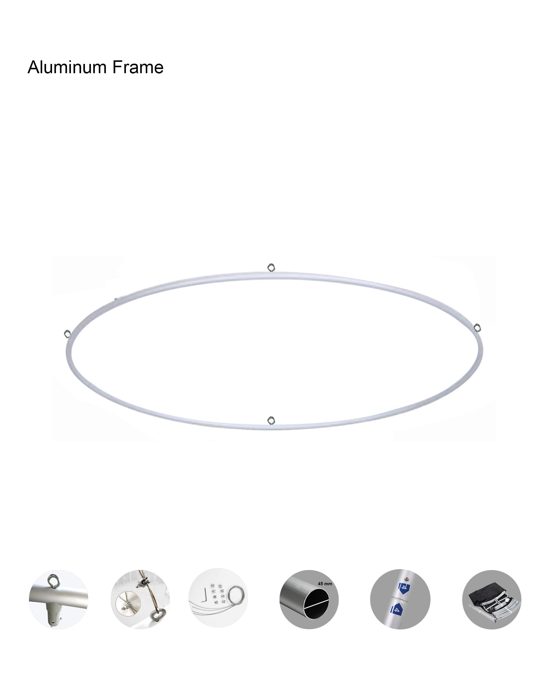 Bannière suspendue Sky Tube Ellipse - Face cachée