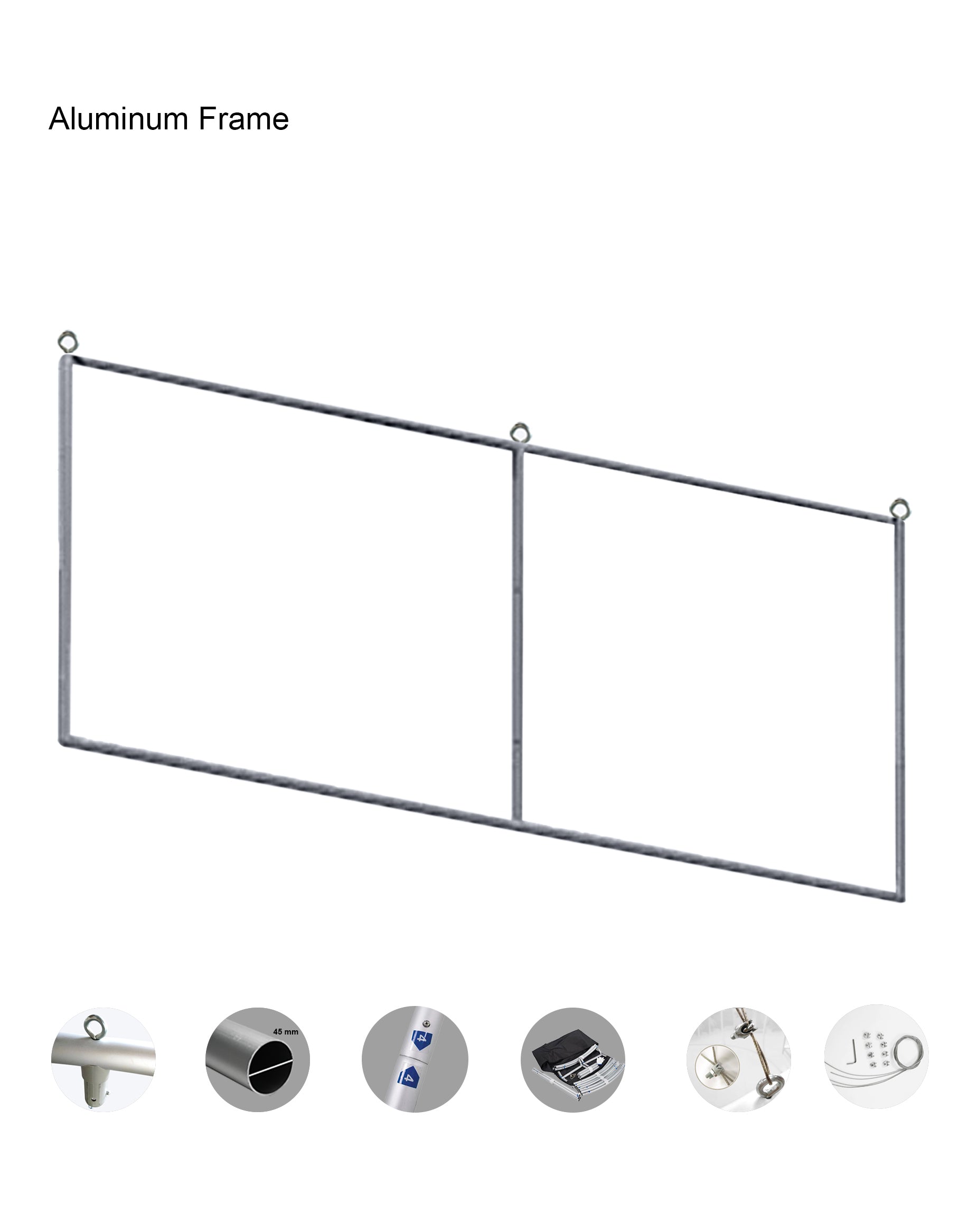 Bannière suspendue Sky Tube Flat Panel