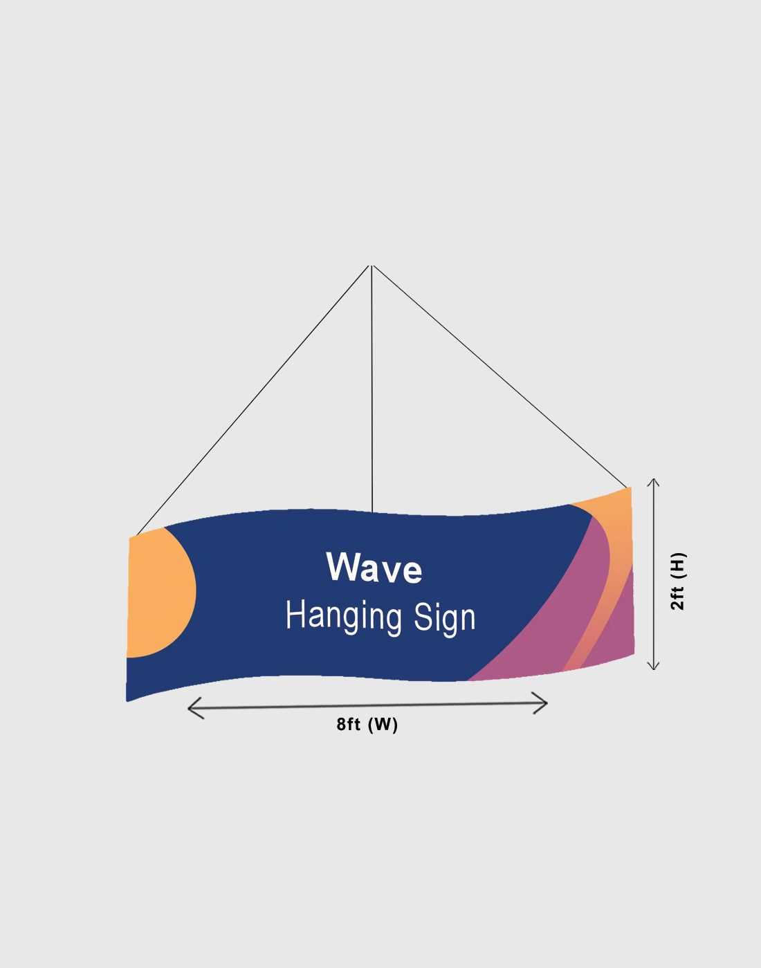 Bannière suspendue Sky Tube Wave